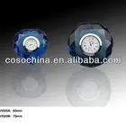 Hot Sell Blue Crystal Glass Diamond with Clock