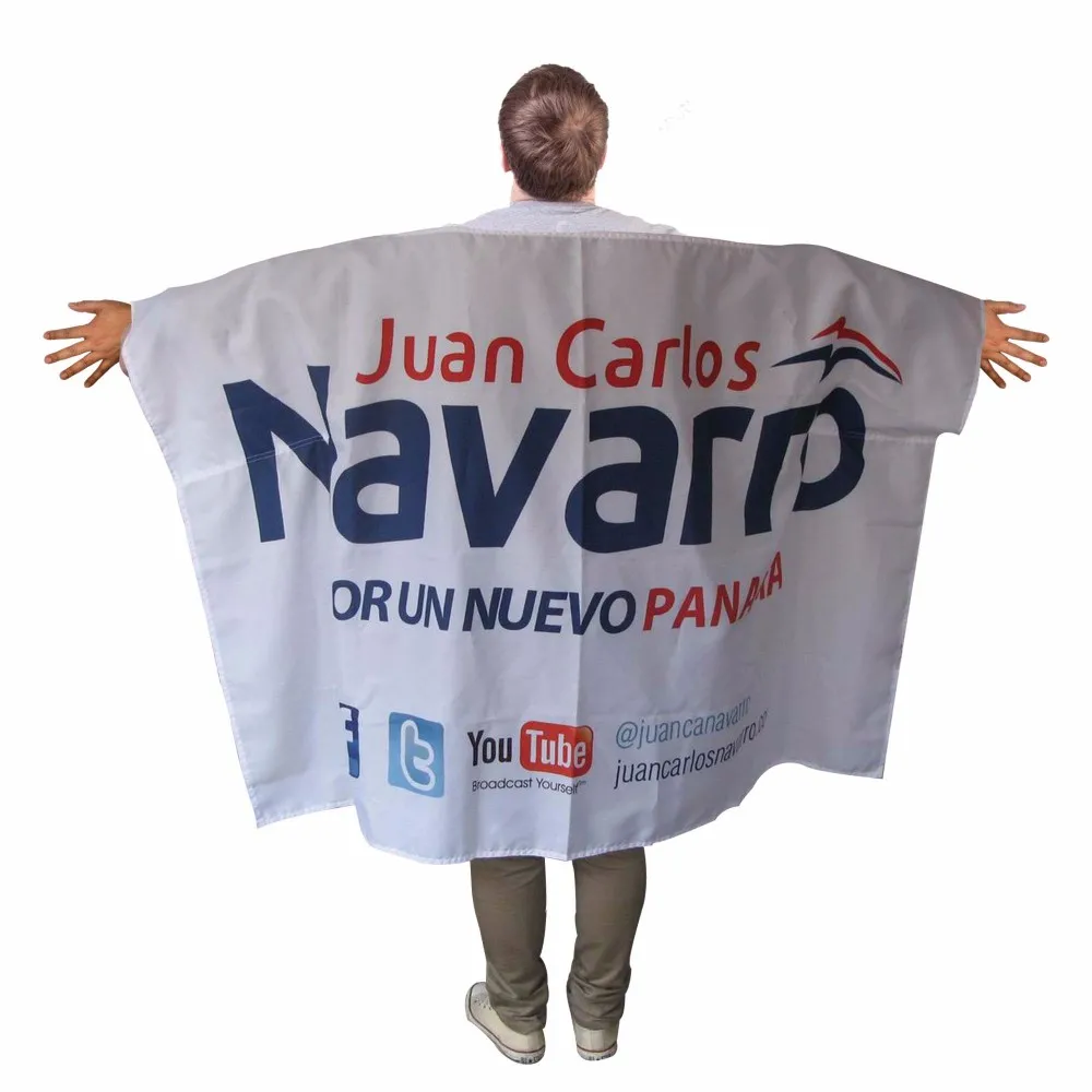 High Quality Printed Type Custom Polyester Sport Game Flag Cape