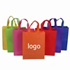 logo printed cheap handle non woven shopping bag