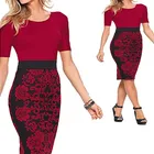 F40136A Newest sexy printed round collar arabic women dress