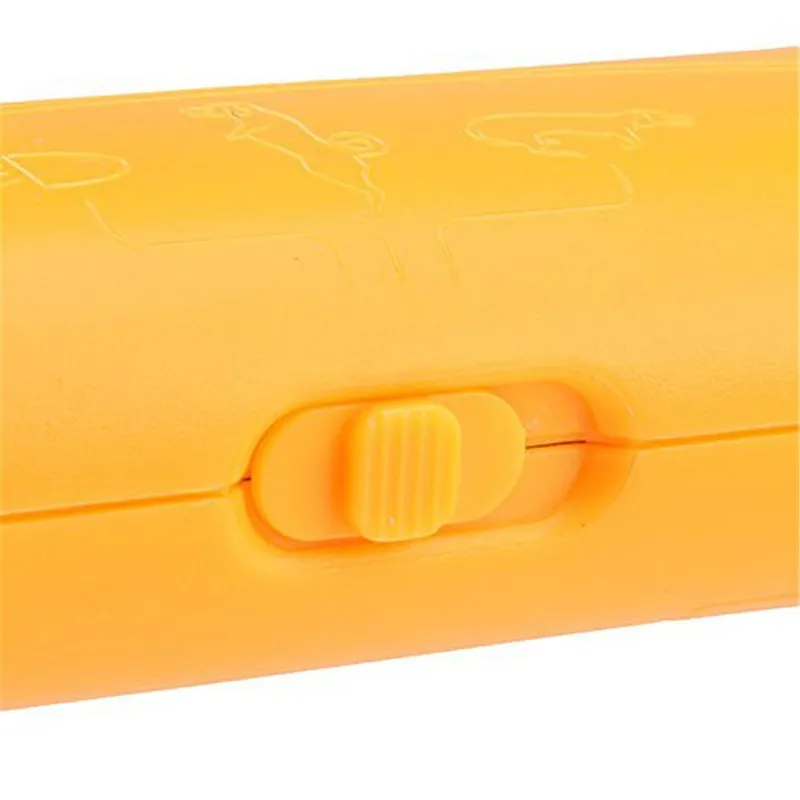 New 1PCS Dog Pet Ultrasonic Aggressive Dog Repeller Yellow Train Stop Barking Training Device LED Light