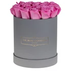 China supplier fashion round cardboard rose packaging flower boxes with custom logo printed