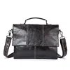 wholesale NIUCUNZH OEM ODM custom Black Soft Genuin Leather Document Bag office briefcase tas kerja 7909