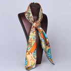 Autumn Winter Keep Warm 14mm Silk Twill Print Silk Scarf