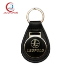 Factory wholesale metal and leather blank car keychain