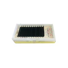 Individual glue 3d false eyelash extension wholesale price faux lashes with custom glitter box