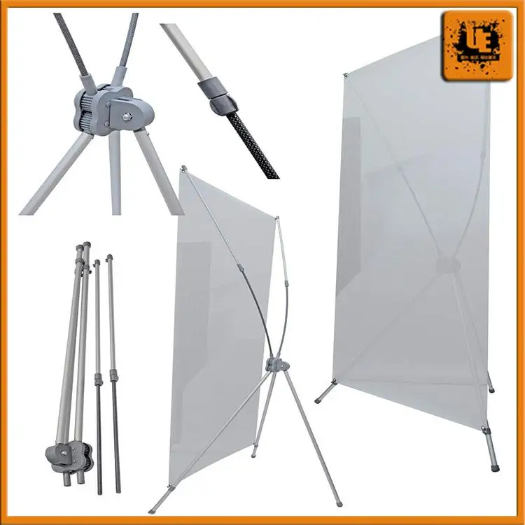 Poster Stand Banner For Supermarket Custom Vertical X Banner With