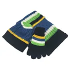 Baby boy warm keep winter knitted scarf hat glove set