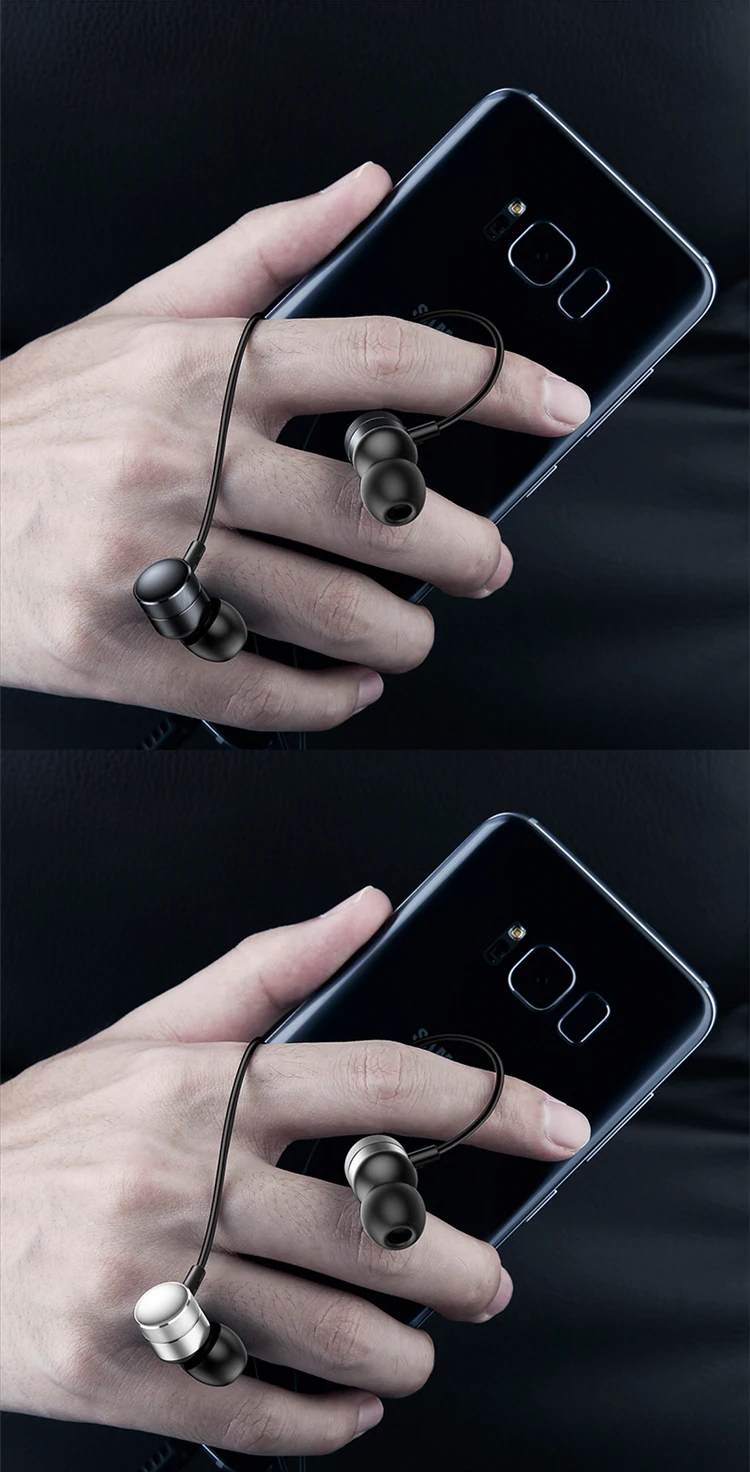 Baseus Universal 3.5mm Wired Earphone With Mic In-ear Earbuds Earphones For Samsung For iPhone 6s Smartphone - ANKUX.COM