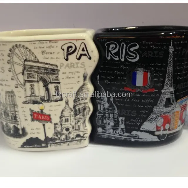 sale gift for lovers ceramic milk cup paris souvenirs couple