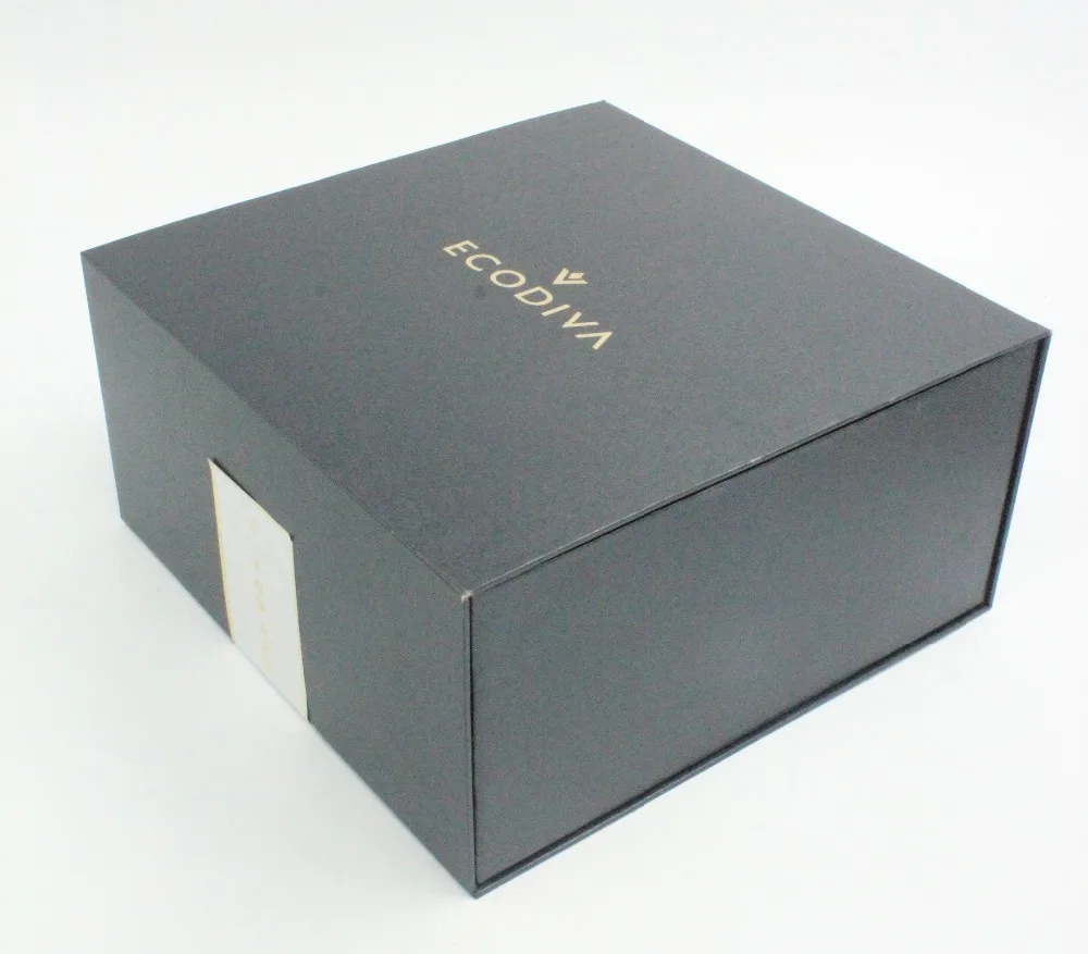 rigid black printed cardboard paper gift box for dress shirt
