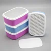 New arrival Sublimation 2D Plastic Blank Lunch Box with metal inserts