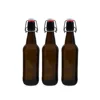 Wholesale 330ml 500ml 1000ml Amber Grolsch Style Airtight empty custom beer bottle weight