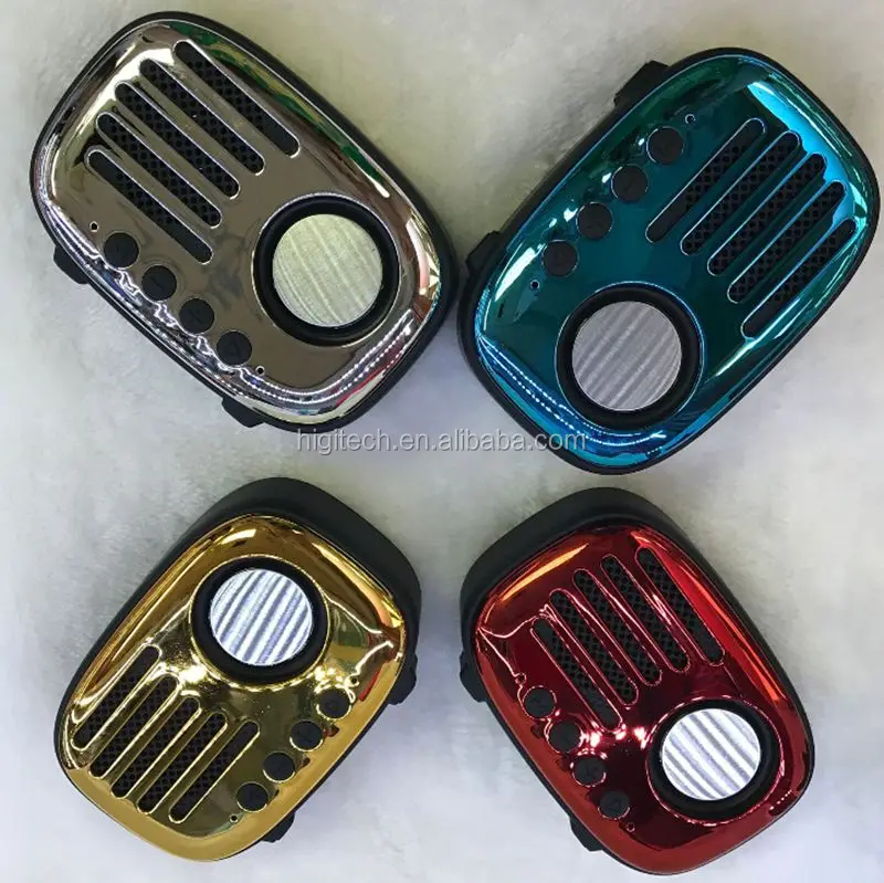 China factory leather Vintage boombox retro portable mini bluetooth speaker with remote control FM radio - ANKUX.COM