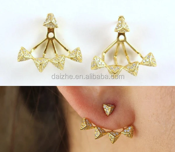 2017 fashion various color women girl jewelry micro pave 12mm mini silver cz huggie hoop earring