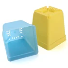 Wholesale Plastic High quality mini Square Flower Nursery Seedlings Pot Planter Container flowers pots