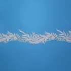 E2850CG Fashion Embroidery 3D Flower Lace Trim Ribbon Fabric for Applique Sewing Wedding Dress Decoration Accessories