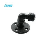 industrial retro wall mount iron pipe black retro flanges cast iron flange bell mouth dorma glass patch fittings