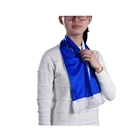High quality knitted polyester/satin football scarf from Wenzhou Fly