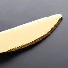 18/8 Portugal colorful gold plated flatware matt gold knife spoon fork set gold and white flatware stainless steel cutlery