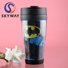 14 OZ Food Grade Plastic Double Walled Coffee Cup with Handle