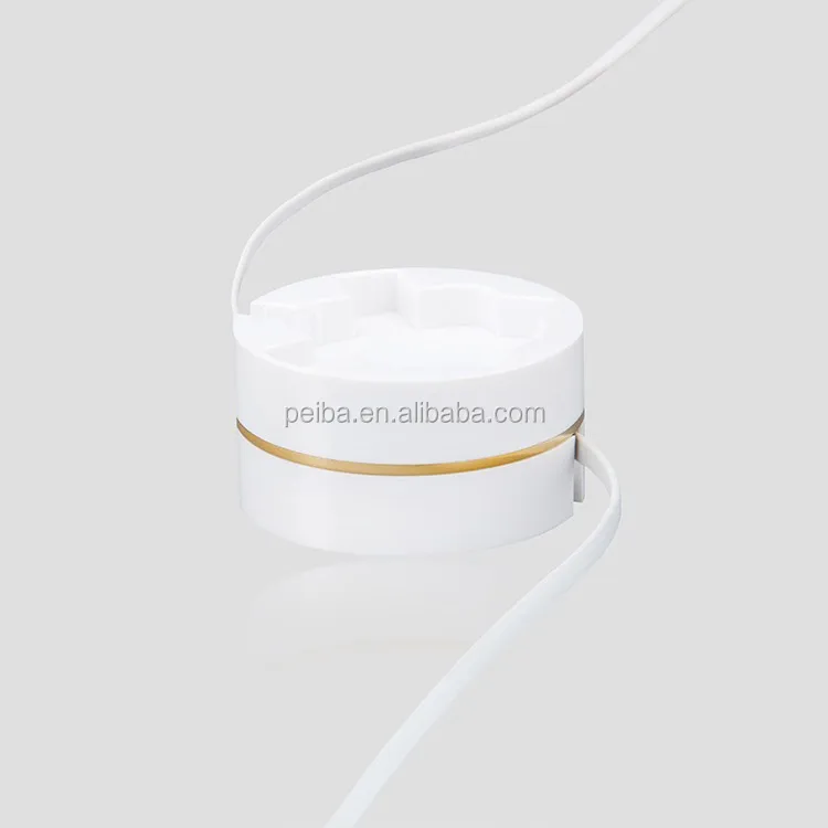 Round box shape 80CM Long Retractable Round Box ABS material 3 in 1 usb data Cable factory - ANKUX.COM