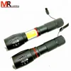 2000LM Aluminum Portable mini Led Flashlight XML-T6+COB Torch Penholder Torches Night walking lighting Use 3AAA