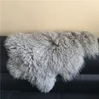 Tibetan Sheepskin Lamb Fur Plate Rug Pelt