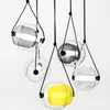 LED Energy Saving Light Source Glass Material Colorful Lamp Modern Pendant Lighting