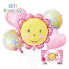 Amazon Sunflower Shape foil set Balloon for Children Birthday Party Decoration Accessories Baby Toy Scene Decoration