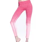 Women Clothing 2019 Yoga Wear Full Length Two Tone Ombre Pants Workout Legging