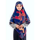 Customize Bright Pattern Printed Muslim Head Scarf Shawl for Malaysia 130*130cm