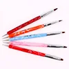 5pcs/ set Nail Art Two Head Brushes Pens For UV Gel Polish Paint Drawing Liner Dotting Brush Nails Tools Manicure