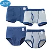 Stock Kids Wear Young Boy Panties High Quality 100%Cotton Kids Seamless Boxers Boy Underwear Children