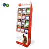 supermarket floor display stand for toys, cardboard greeting card display stand, video game display stand