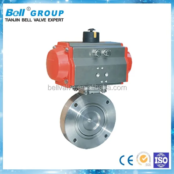 pneumatic stainless steel 4 inch vacuum butterfly valve