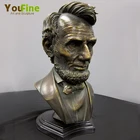 Life Size Famous Metal Bronze Lincoln Bust Sculpture