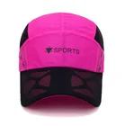 Factory supply cheap flat brim foldable light baseball cap
