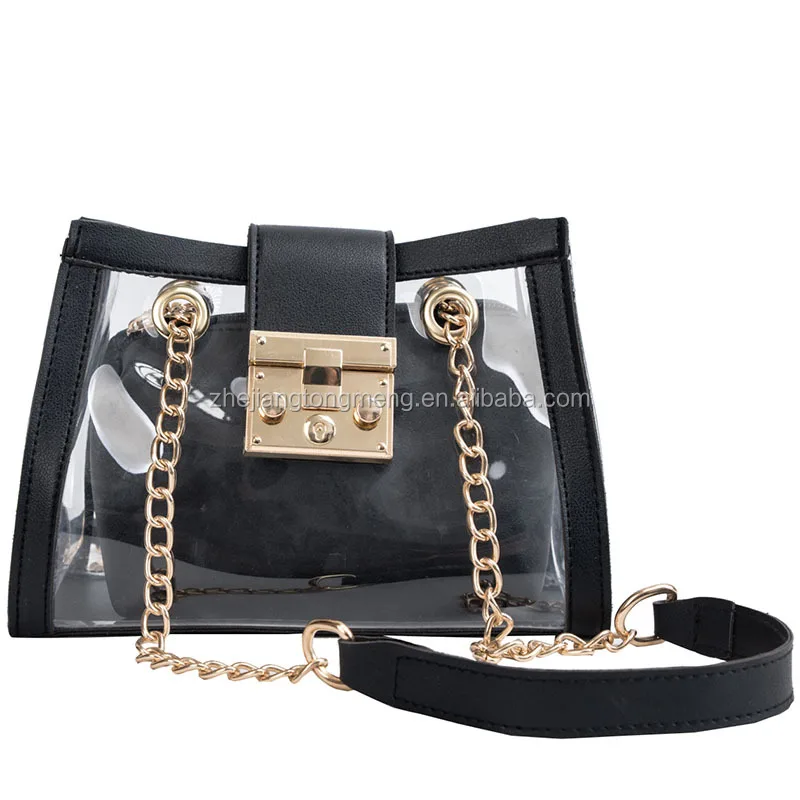 5*21*10cm, strap: 140cm pvc handbag color same as photo or