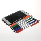 Plating Silver Promotional Advertising Logo Custom Touch Screen Stylus Pen for Smart Phone