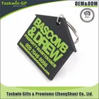 Custom design rubber soft pvc plastic house shaped keychain keyring