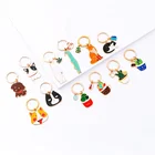 Cute Cartoon Animal and Plant Key Ring Metal custom Keychain,Key ring,Key chain