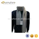 High quality knit cashmere wool scarf solid color for men
