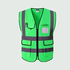 safety reflective vest fabric policem,safety vest with pockets