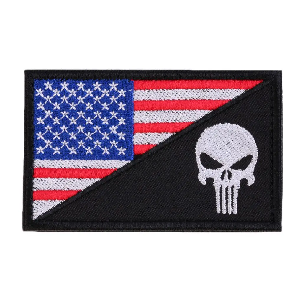 Hot Sale America Flag Embroidery Double Faced Cloth Epaulette Armband Badge Army Tactical Patches 2015 Fashion