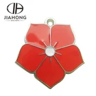 cities custom 3d flower shape fridge magnet with engraved decorations