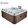 new product rectangular outdoor hot tub wooden gazebo for 5 persons