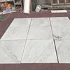 Natural white marble floor tiles bianco carrara venato marble