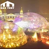 Geodesic dome tent for outdoor event, 30m round dome tent for resort center