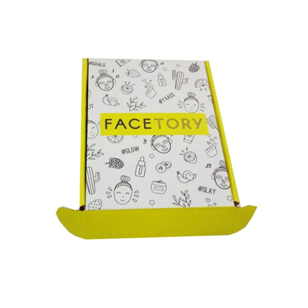 colorful kraft corrugated carton brown cosmetic paper packaging